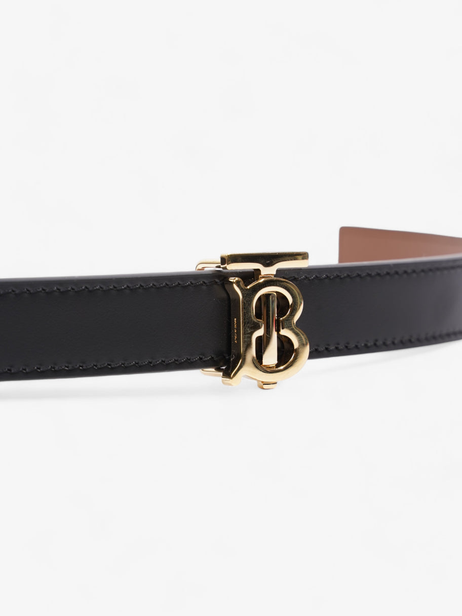 Burberry TB Reversible Belt Black / Gold / Brown Leather Large - 137cm Image 4