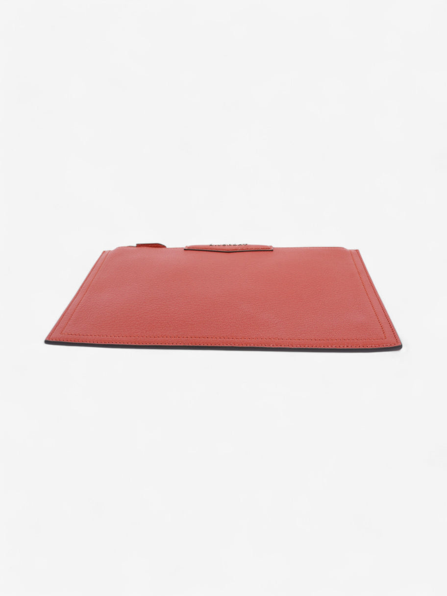 Givenchy Antigona Pouch Bag Red Goatskin Leather Image 6