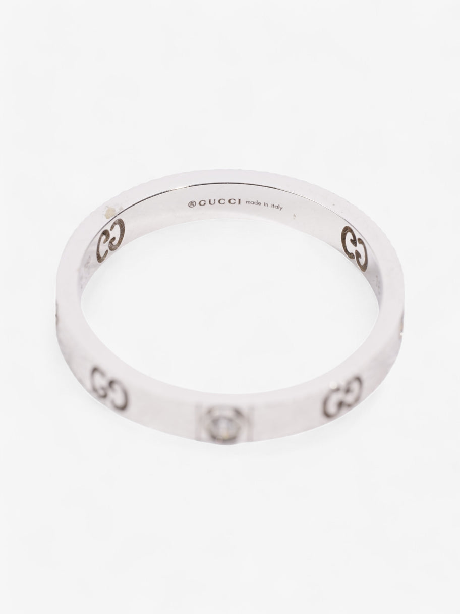 Gucci GG Cut Out Diamond Ring White Gold White Gold 18 (Circumference - 58mm) Image 2