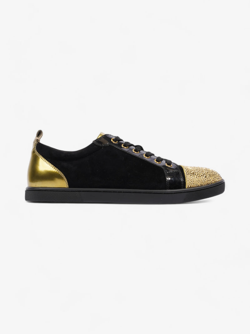  Christian Louboutin Gondolastrass Sneakers Black / Gold Suede EU 40 UK 7