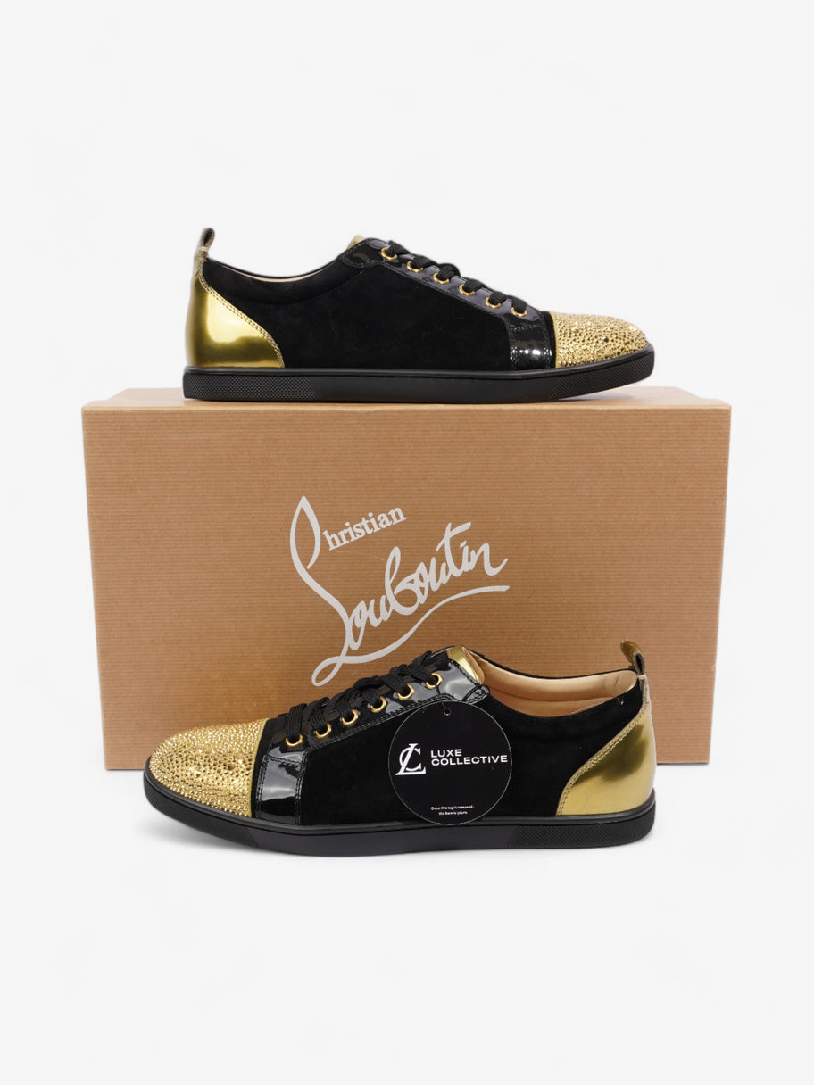 Christian Louboutin Gondolastrass Sneakers Black / Gold Suede EU 40 UK 7 Image 10