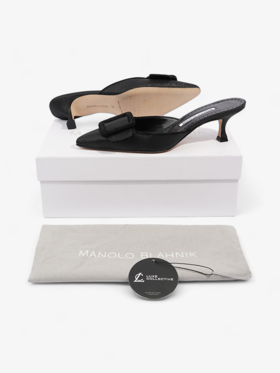 Maysale Mules 50 Black Canvas EU 37 UK 4 Image 10