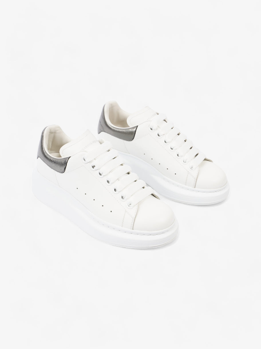 Alexander McQueen Oversized Sneaker White / Metallic Tab Leather EU 36 UK 3 Image 2