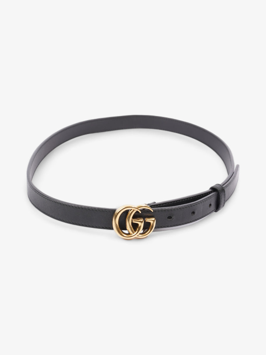 Gucci Marmont Thin Belt Black Leather 80cm / 32