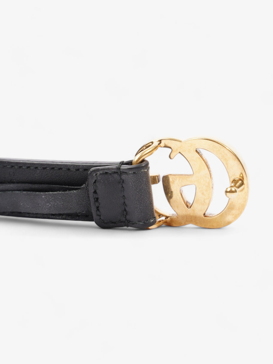 Gucci Marmont Thin Belt Black Leather 80cm / 32