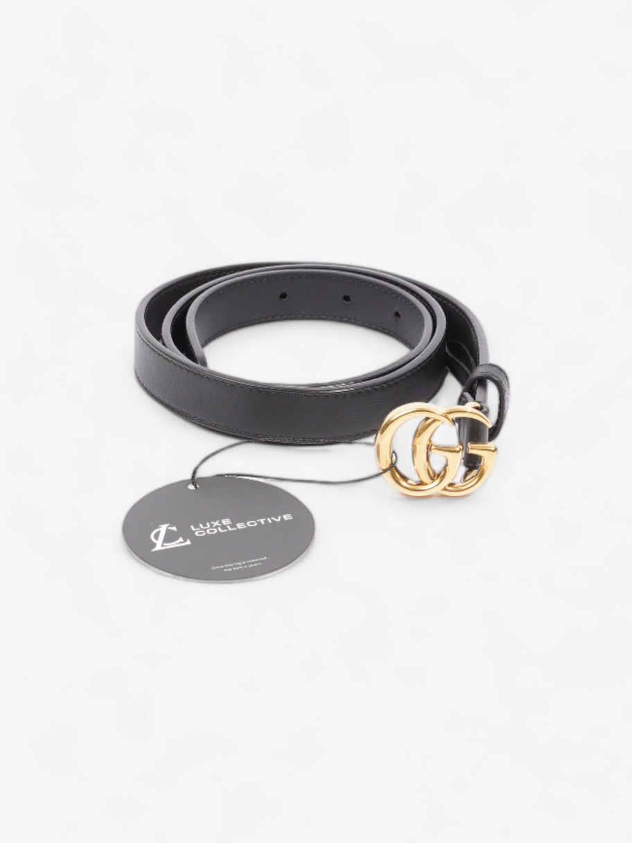 Gucci Marmont Thin Belt Black Leather 80cm / 32