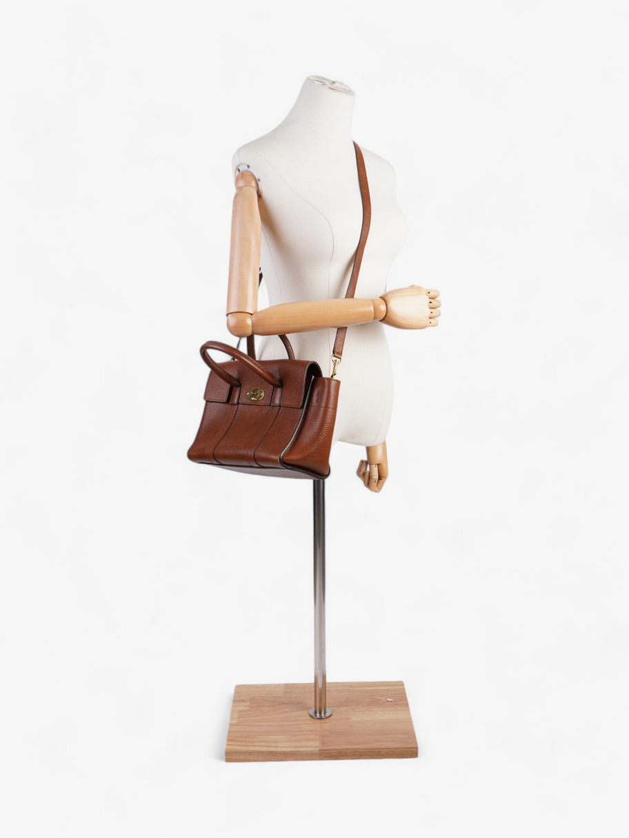 Mulberry Bayswater Satchel Brown Grained Leather Image 2