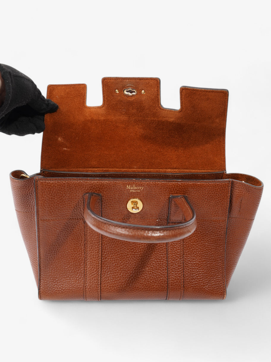 Mulberry Bayswater Satchel Brown Grained Leather Image 8