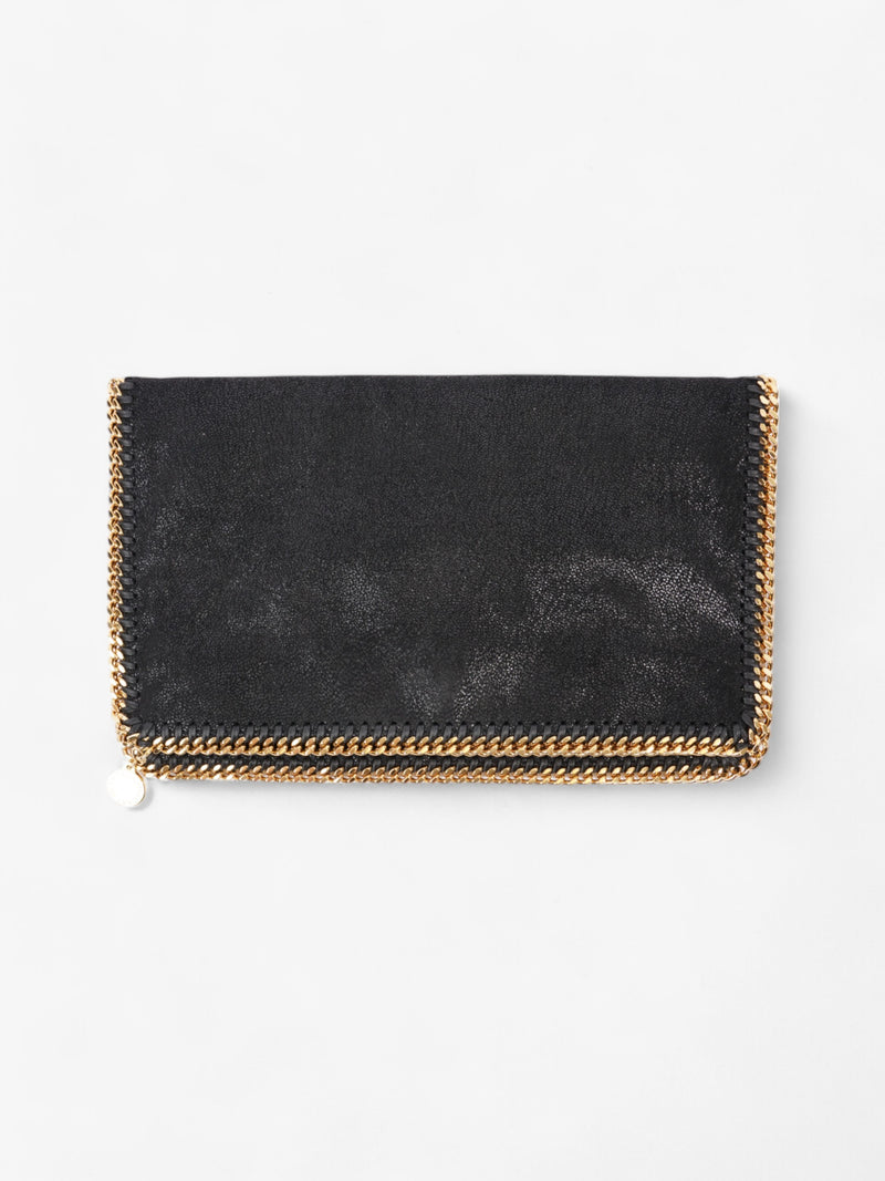  Stella McCartney Falabella Clutch Black Faux Suede