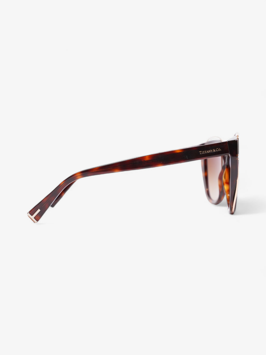 Tiffany and Co Cat-Eye Sunglasses Havana Brown Acetate 140mm Image 4