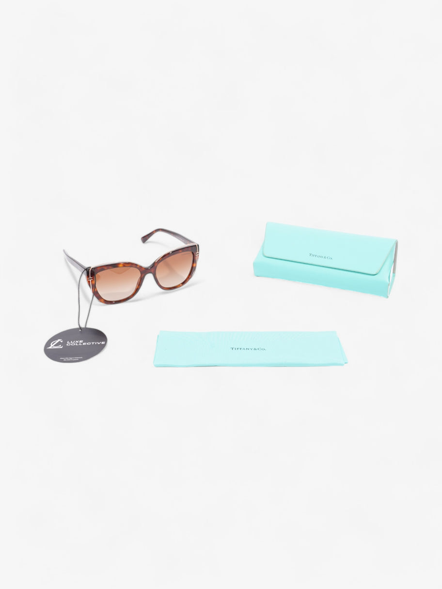 Tiffany and Co Cat-Eye Sunglasses Havana Brown Acetate 140mm Image 8