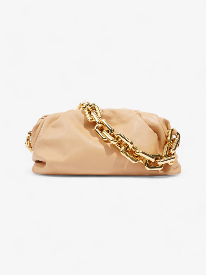  Bottega Veneta Pouch Chain Beige Nappa Leather