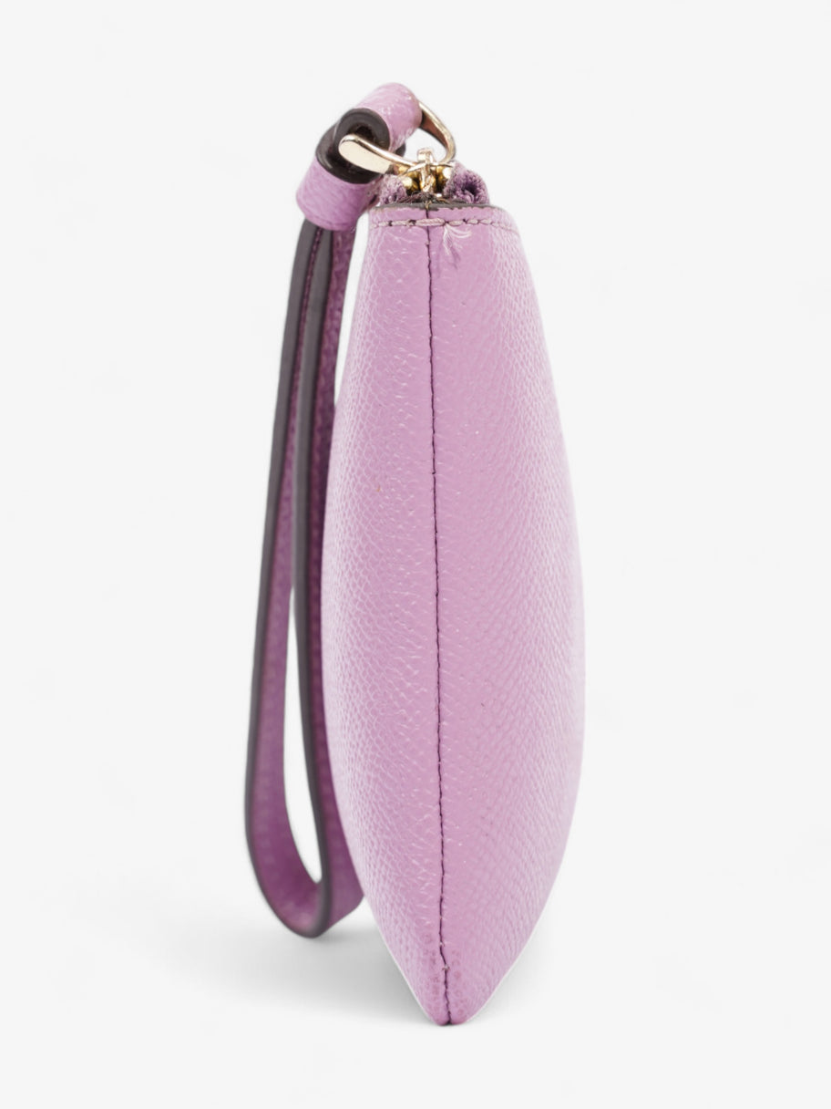 Coach Corner Zip Wristlet Violet Leather Image 4