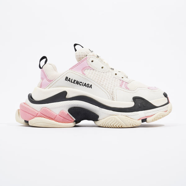 Balenciaga triple s deals pink and white