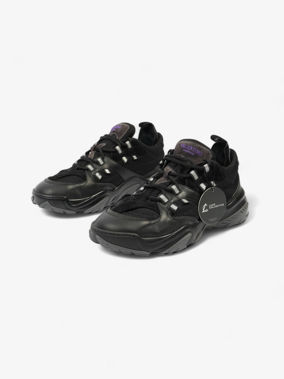 Garavani Low-top Sneakers Black / Purple Mesh EU 44 UK 10 Image 9