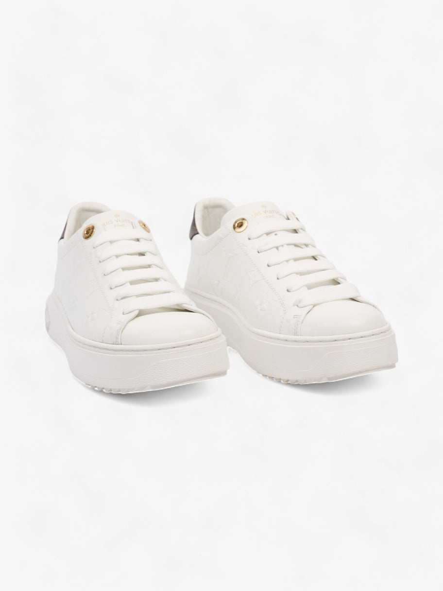 Louis Vuitton Time Out Sneakers White  / Monogram Leather EU 37 UK 4 Image 2