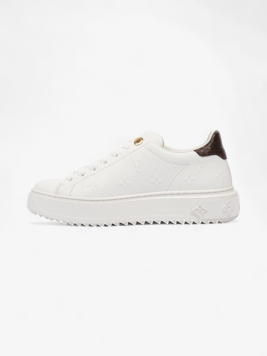 Louis Vuitton Time Out Sneakers White  / Monogram Leather EU 37 UK 4 Image 3