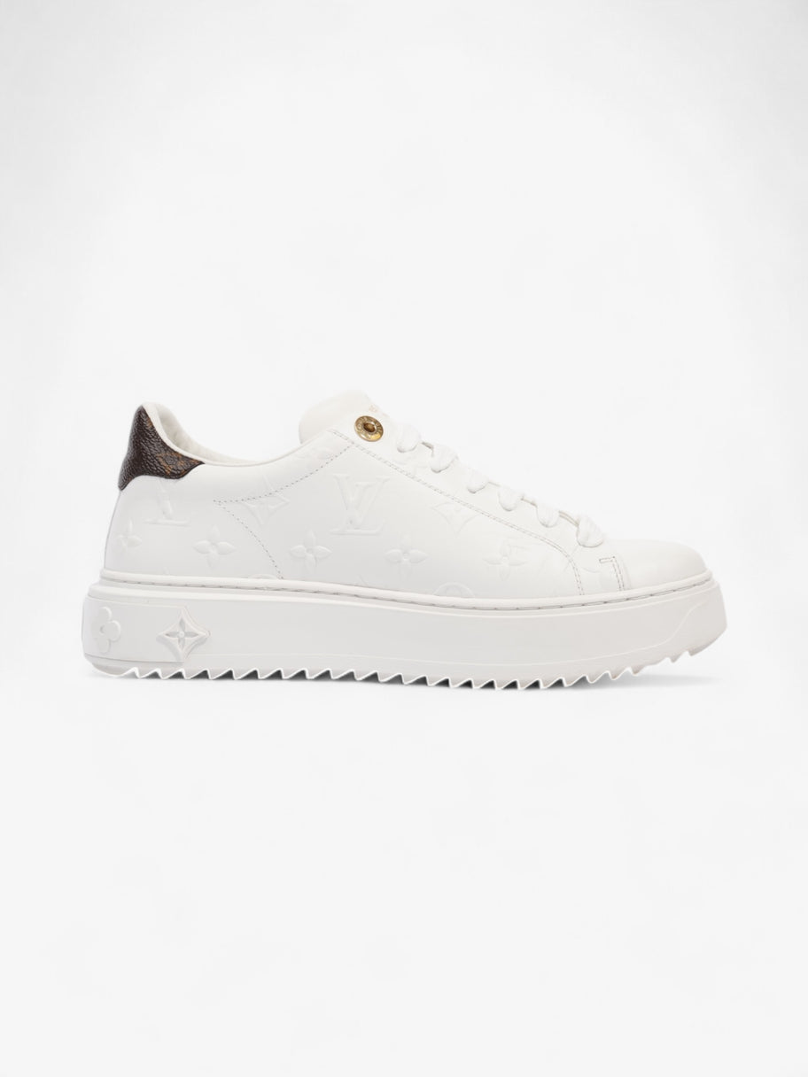 Louis Vuitton Time Out Sneakers White  / Monogram Leather EU 37 UK 4 Image 4