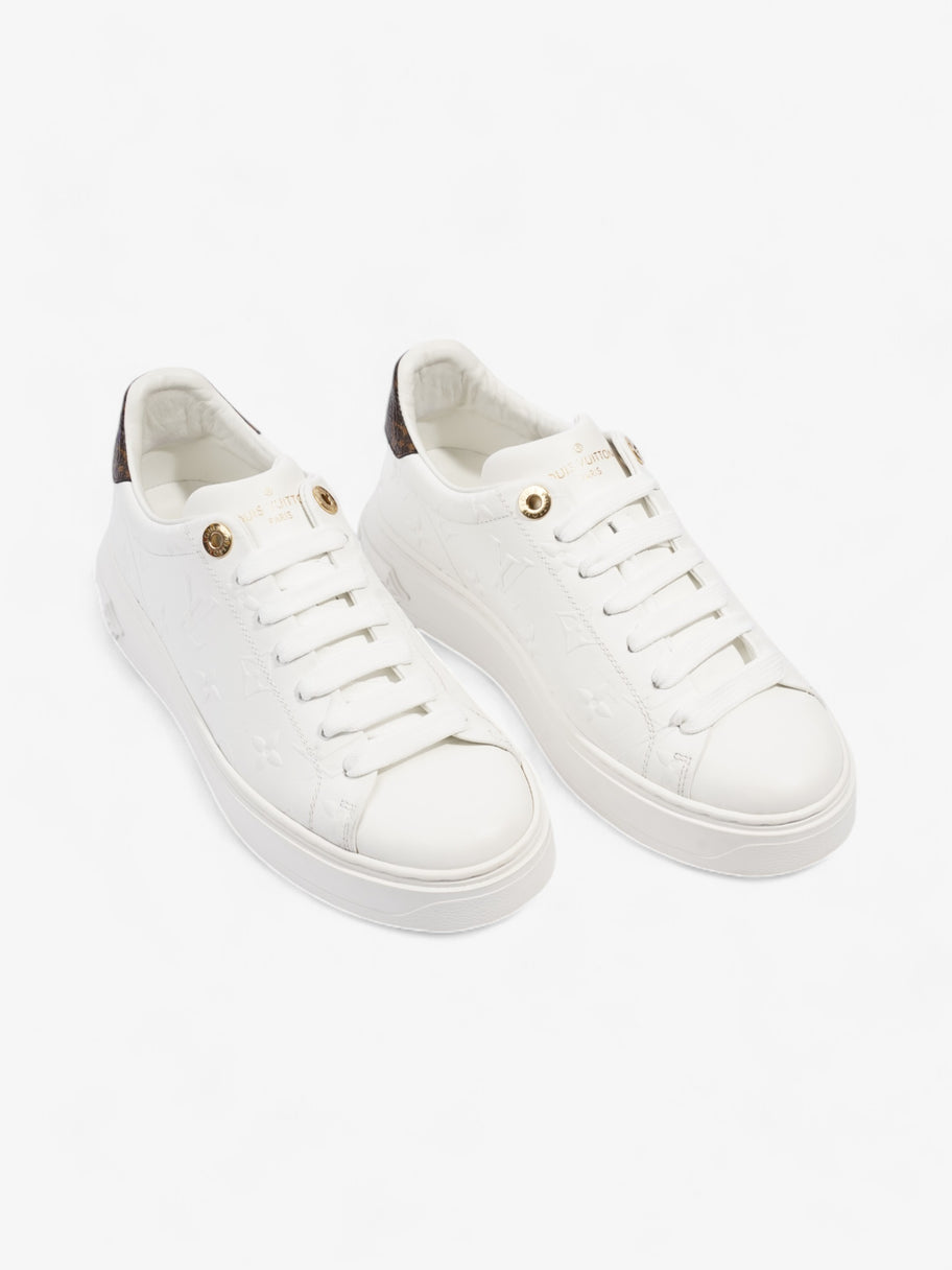 Louis Vuitton Time Out Sneakers White  / Monogram Leather EU 37 UK 4 Image 8