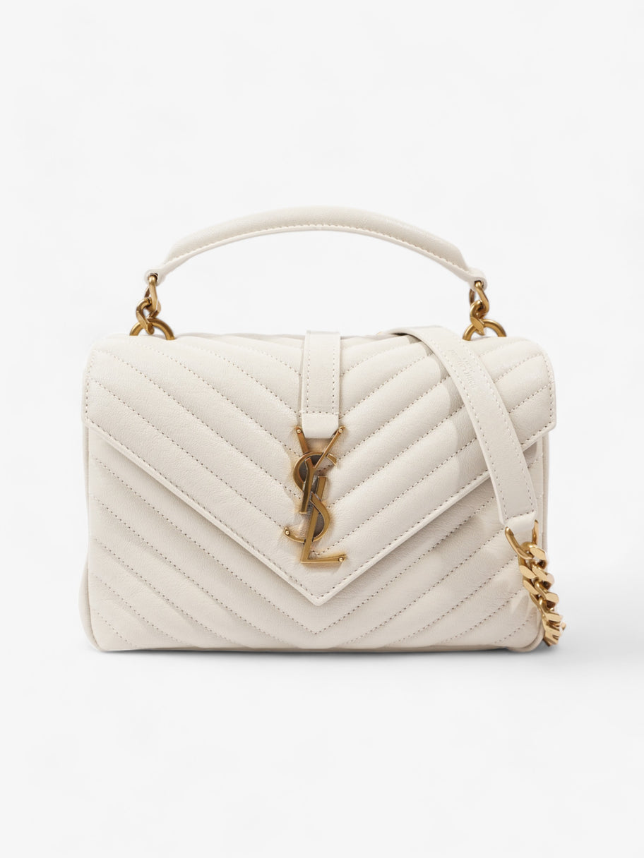 Saint Laurent College Medium Cream Leather Image 1