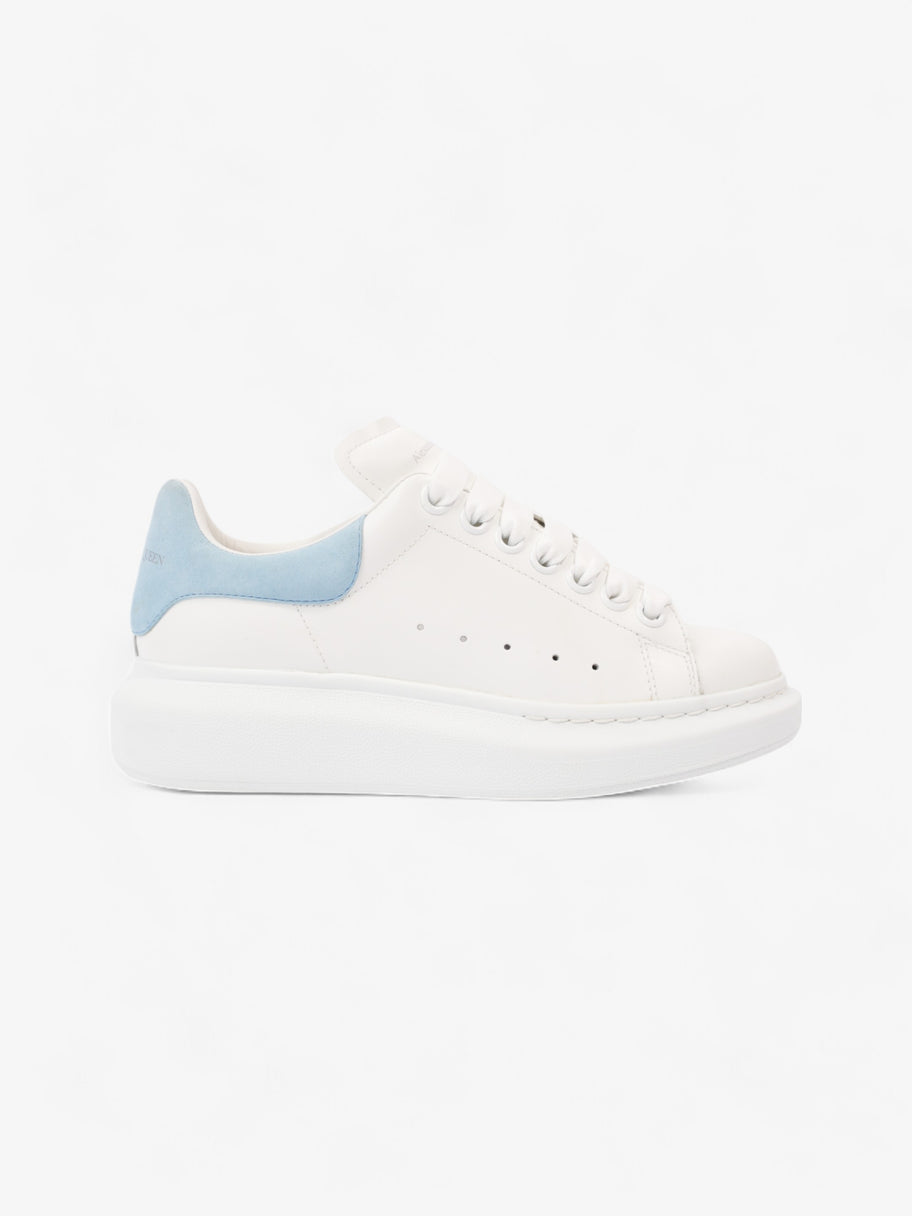 Alexander McQueen Oversized Sneakers White  / Light Blue Tab Leather EU 35 UK 2 Image 1