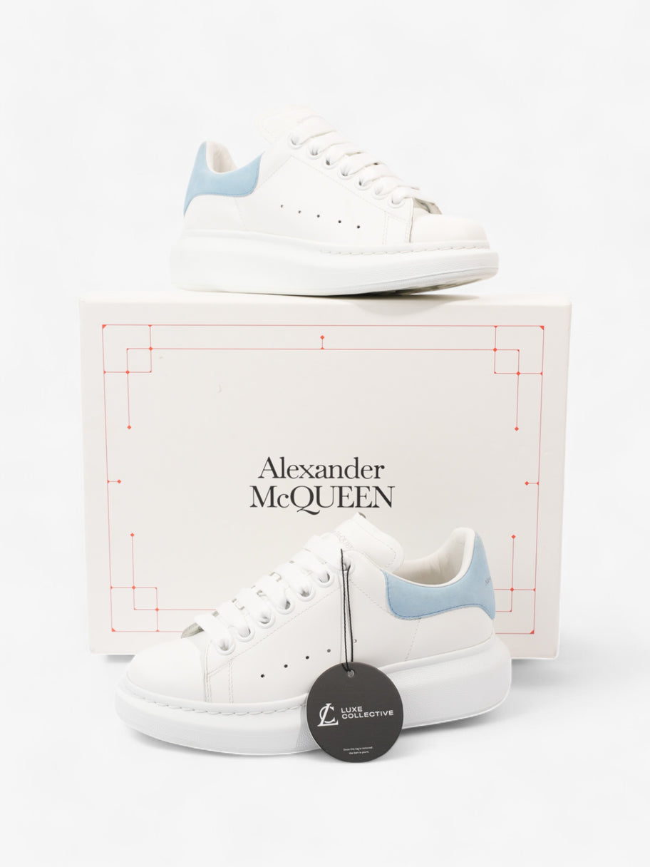 Alexander McQueen Oversized Sneakers White  / Light Blue Tab Leather EU 35 UK 2 Image 10