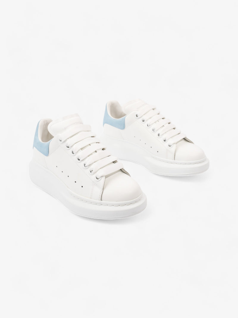  Alexander McQueen Oversized Sneakers White  / Light Blue Tab Leather EU 35 UK 2