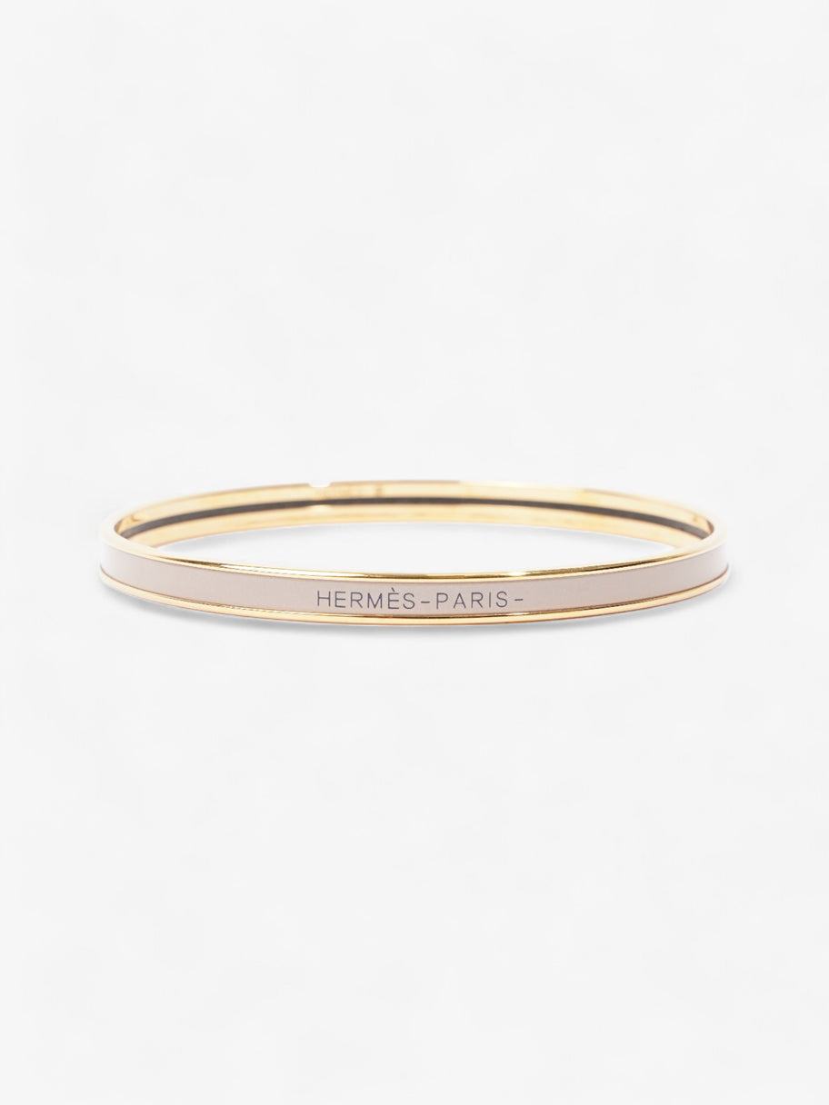 Hermes Uni Bangle Cream Gold Plated 70 Image 1