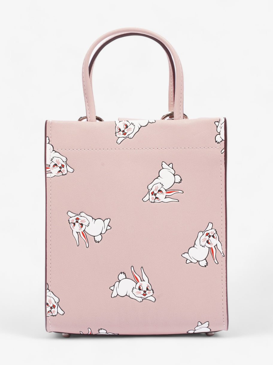 Coach Coach X White Rabbit Carry Tote Pink / White Leather Mini Image 4