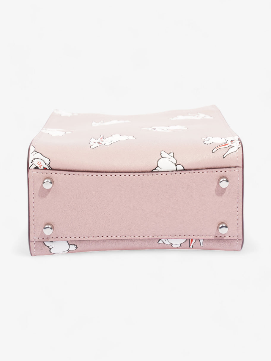 Coach Coach X White Rabbit Carry Tote Pink / White Leather Mini Image 6