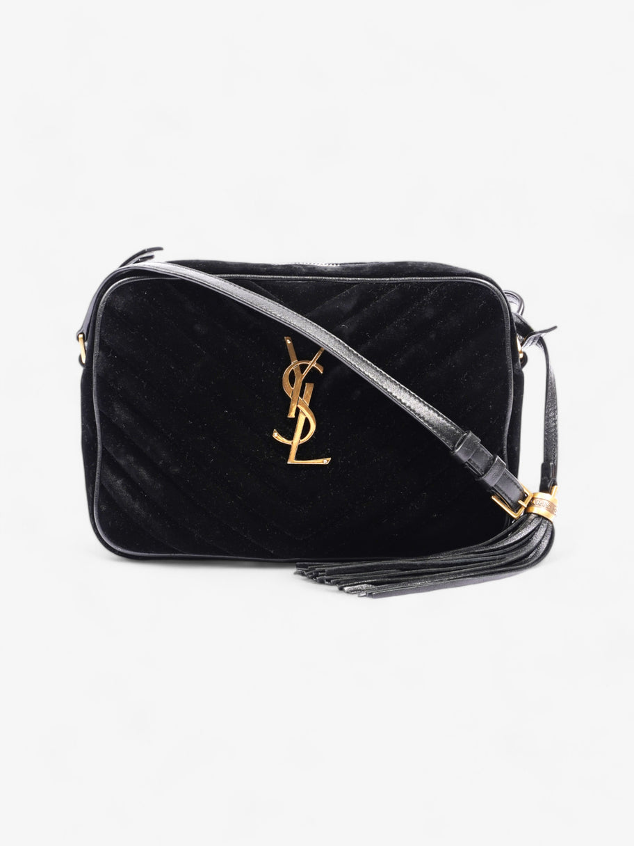 Saint Laurent Lou Camera Bag Black Suede Image 1