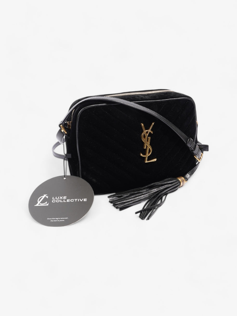 Saint Laurent Lou Camera Bag Black Suede Image 9