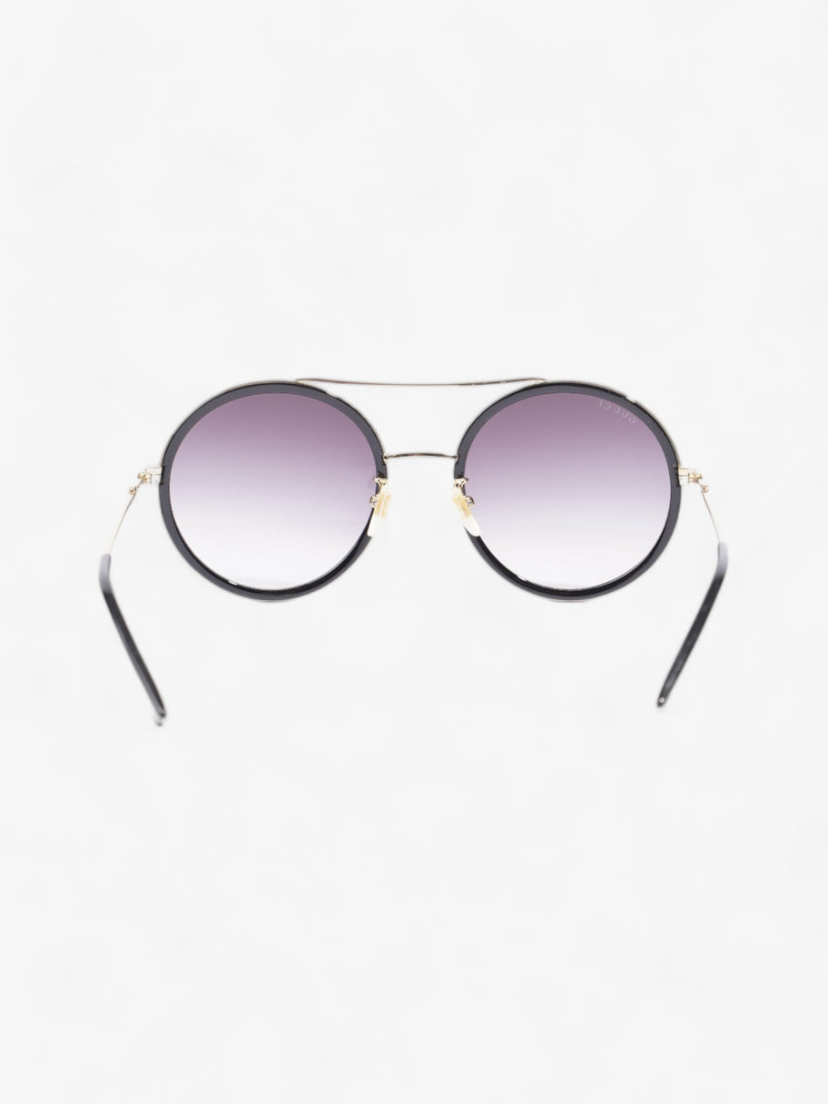 Gucci Round Sunglasses Black Acetate 140mm Image 3