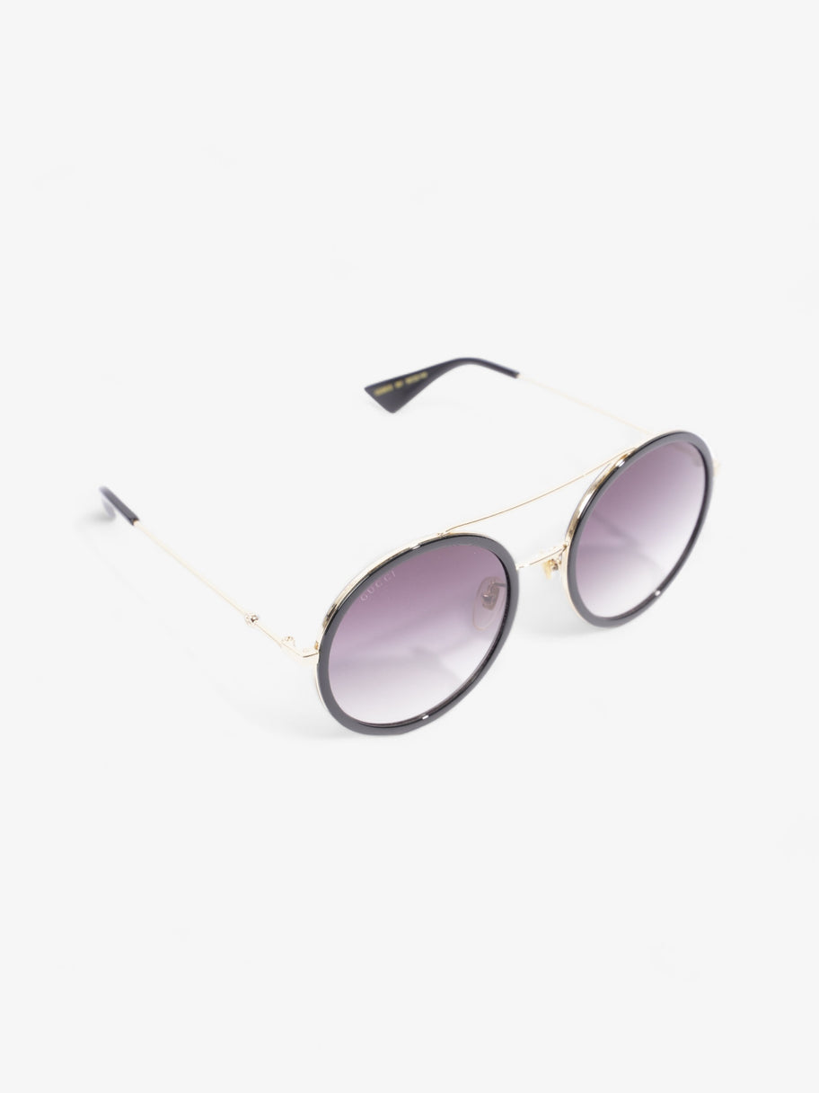 Gucci Round Sunglasses Black Acetate 140mm Image 5