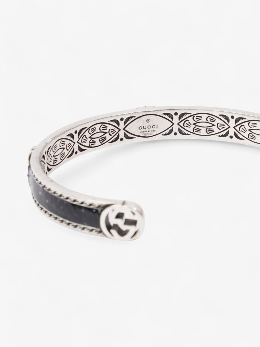 Gucci Interlocking G Bangle Black / Silver Silver Sterling 19 Image 3