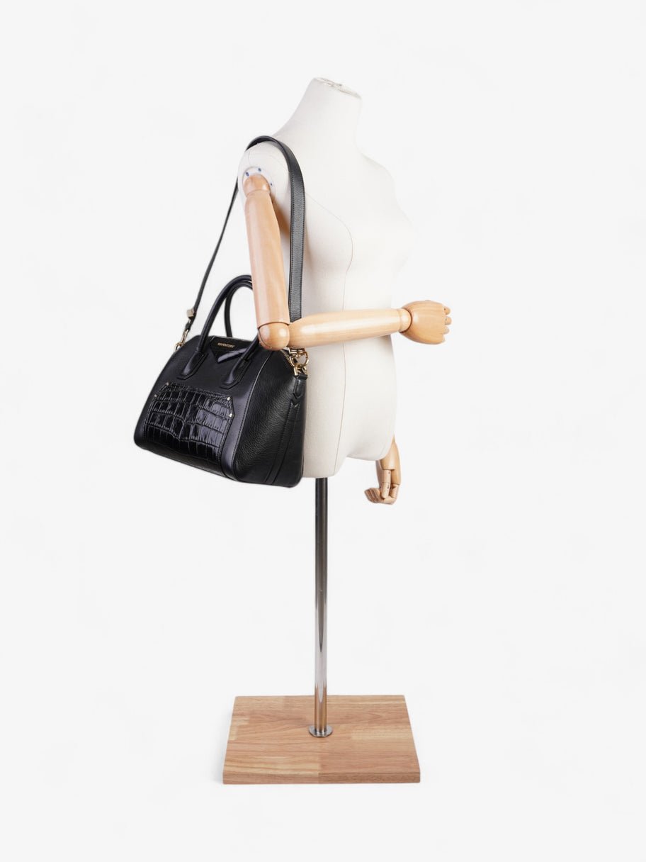 Givenchy Antigona Black Embossed Leather Small Image 2