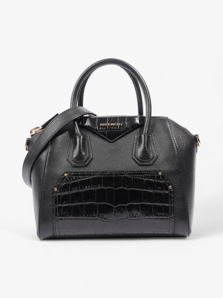 Givenchy Antigona Black Embossed Leather Small Image 1