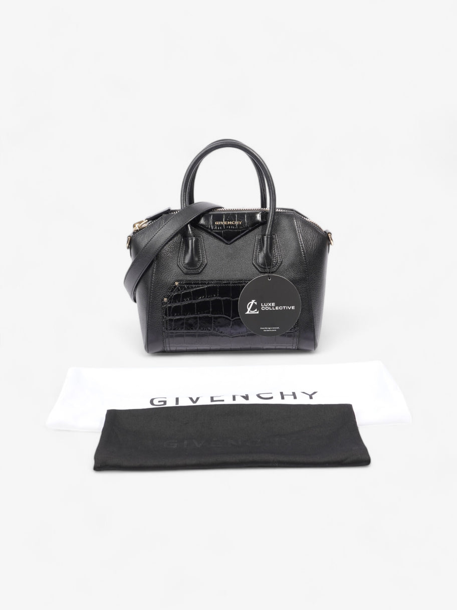 Givenchy Antigona Black Embossed Leather Small Image 8