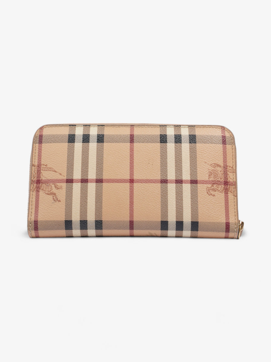 Burberry Zip Around Wallet Haymarket Check Canvas Image 2