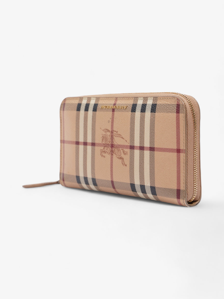 Burberry Zip Around Wallet Haymarket Check Canvas Image 3