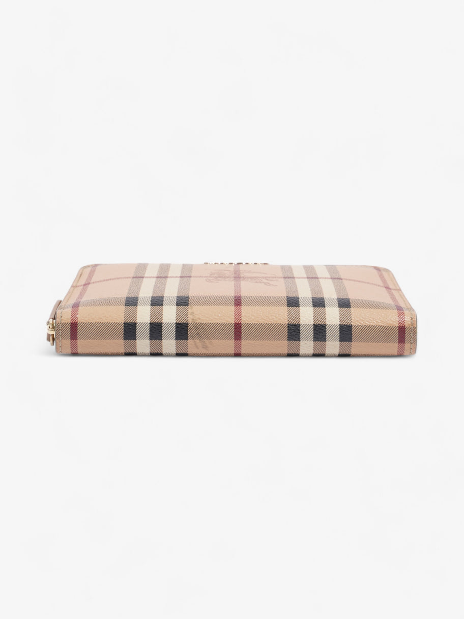 Burberry Zip Around Wallet Haymarket Check Canvas Image 5