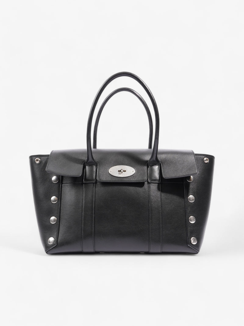  Mulberry Studded Bayswater Black Calfskin Leather