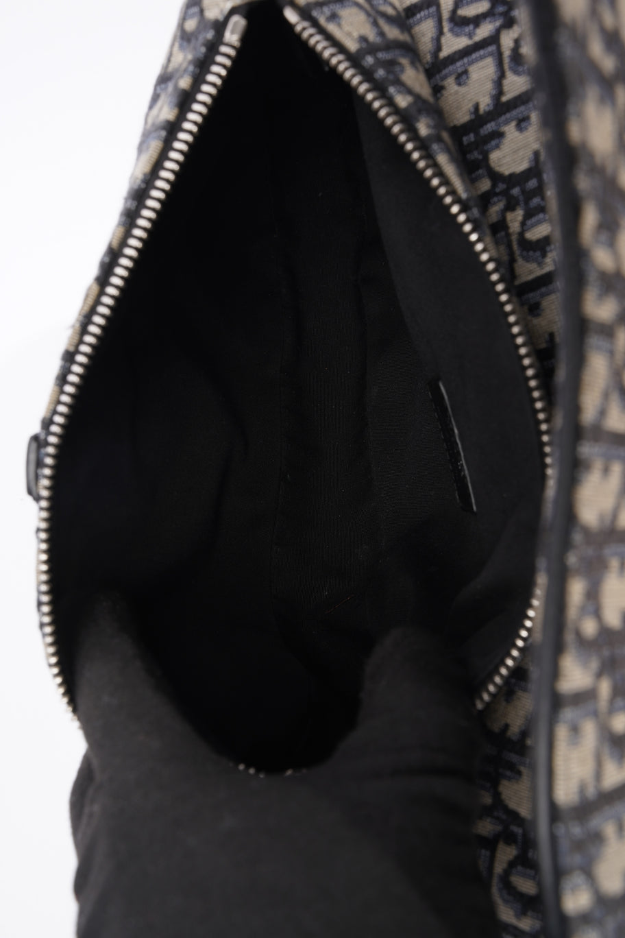 Saddle Beige and Black Dior Oblique Canvas Image 8