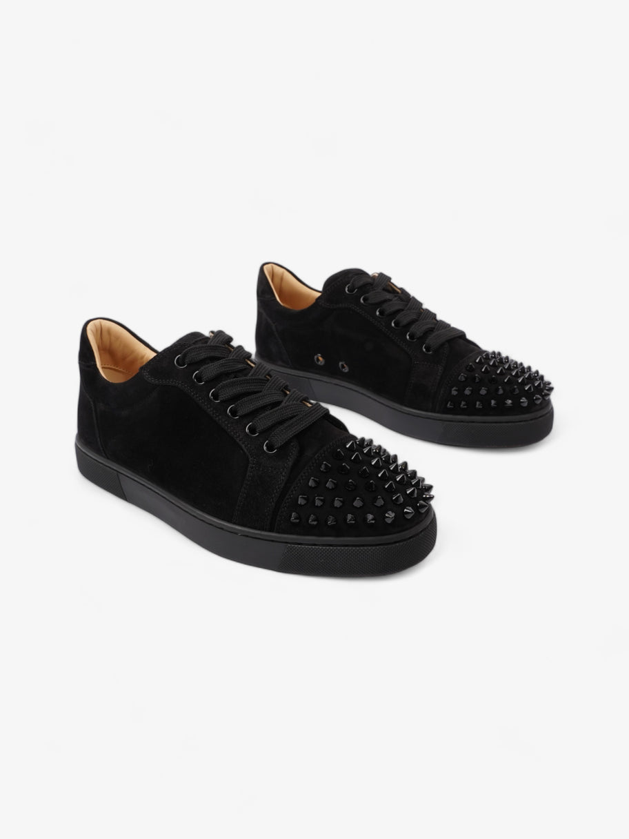 Christian Louboutin Vieira Spikes Flat Black Suede EU 38 UK 5 Image 2