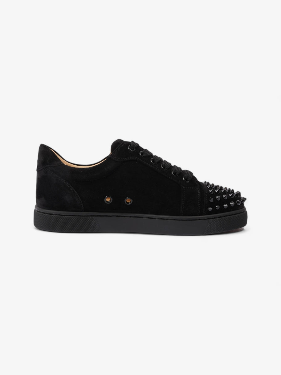 Christian Louboutin Vieira Spikes Flat Black Suede EU 38 UK 5 Image 4