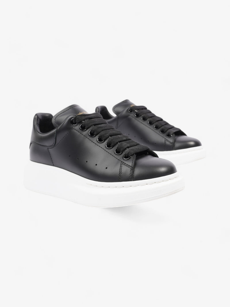  Alexander McQueen Oversized Sneakers Black Leather EU 35 UK 2