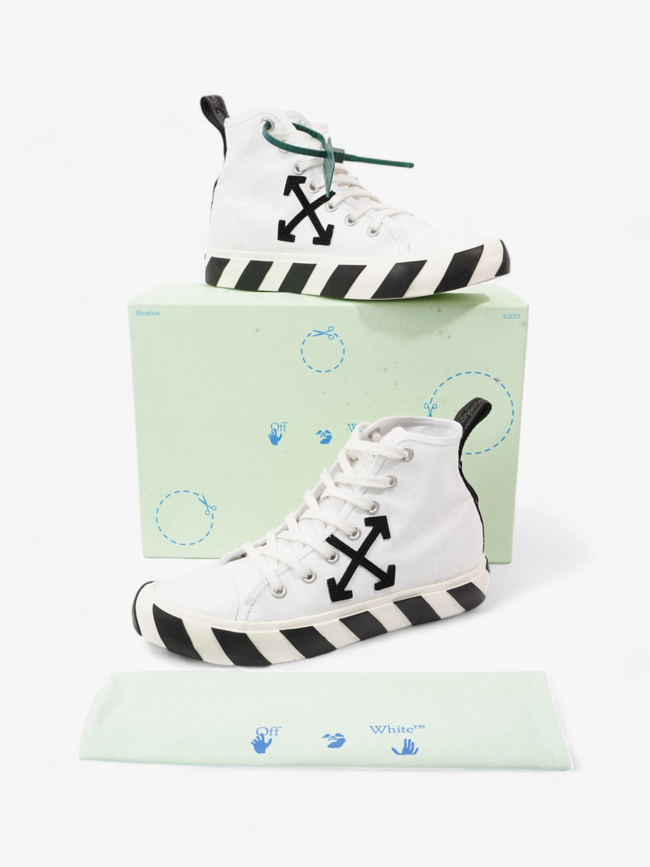 Off White Vulcanized High-top Sneakers White / Black Canvas EU 42 UK 8 Image 11