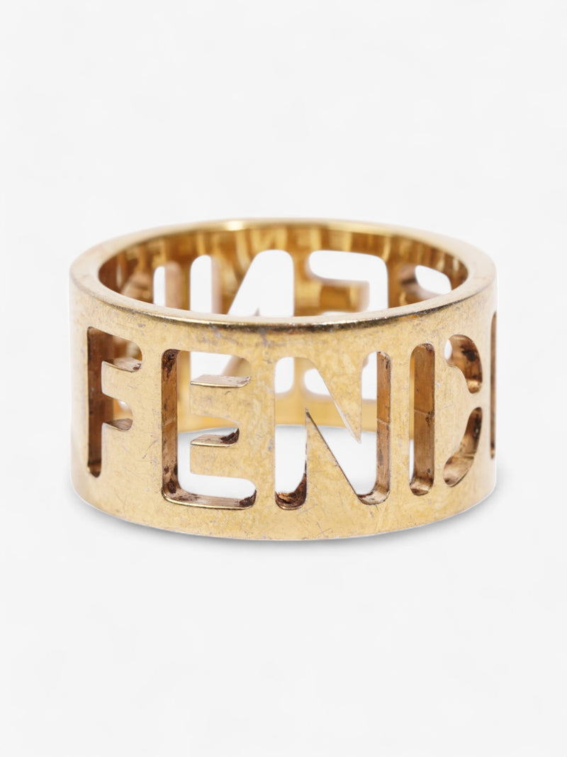  Fendi Fendi Ring Gold Base Metal 52mm