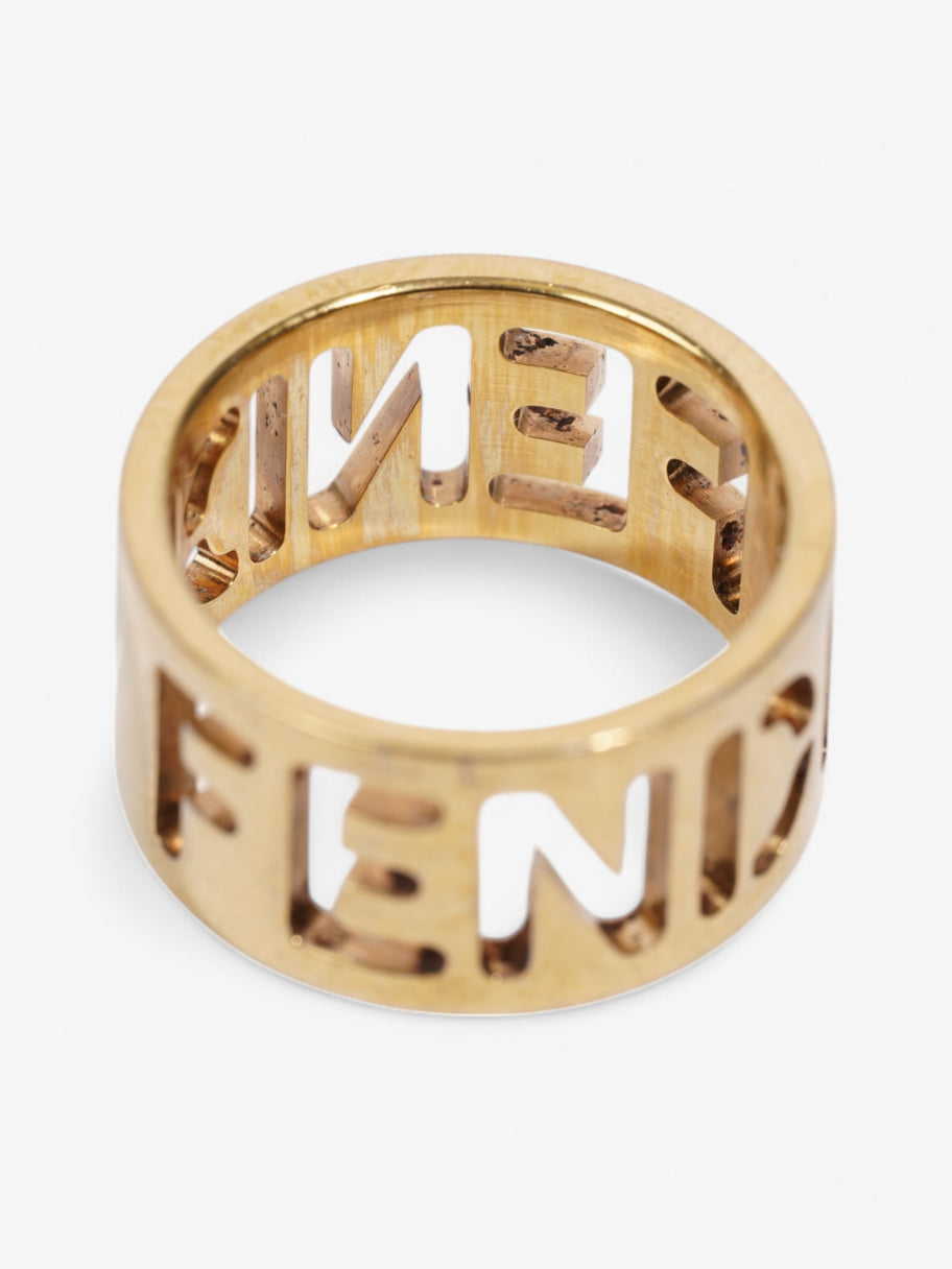 Fendi Fendi Ring Gold Base Metal 52mm Image 4