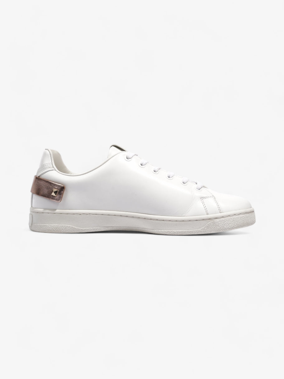 Valentino Backnet Sneakers White / Rose Gold Tab Leather EU 40 UK 7 Image 4